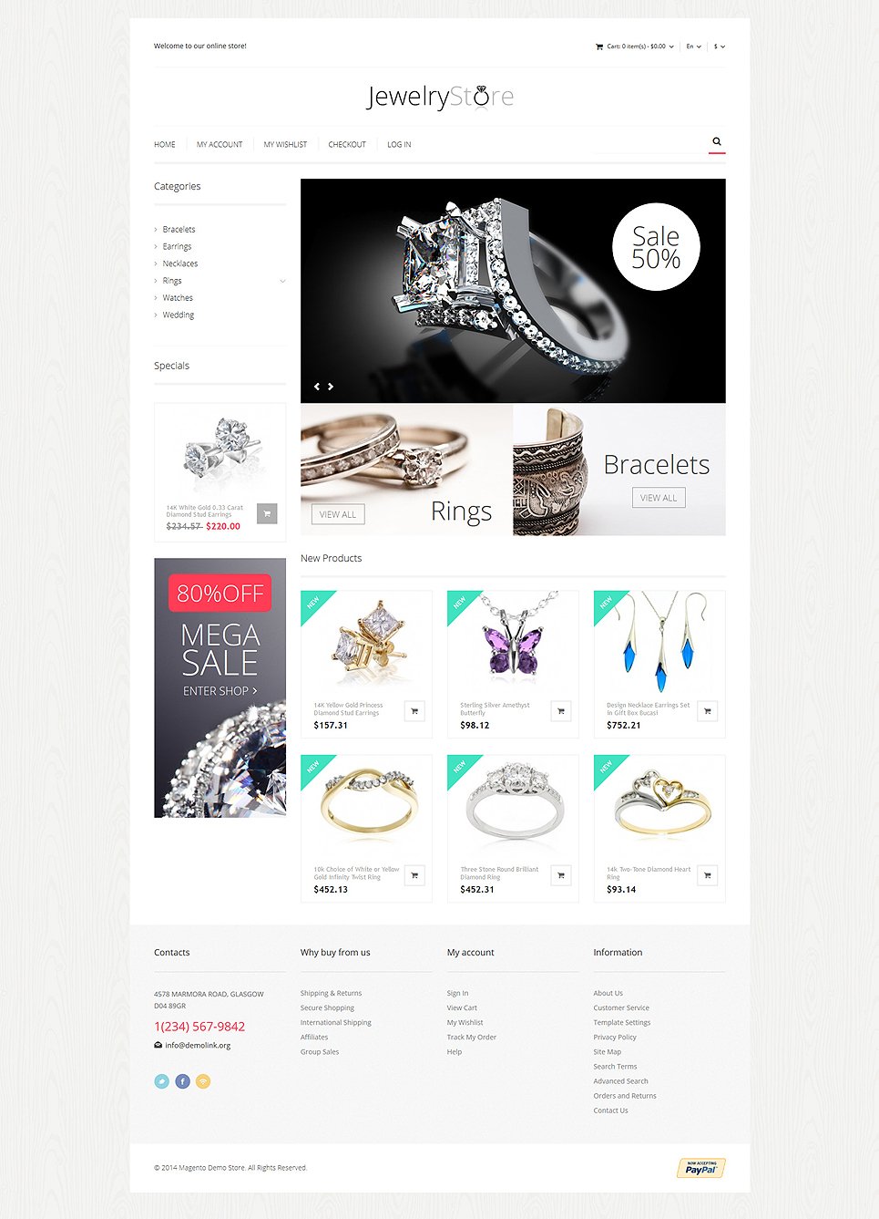 Fine Jewelry Magento Theme TMT
