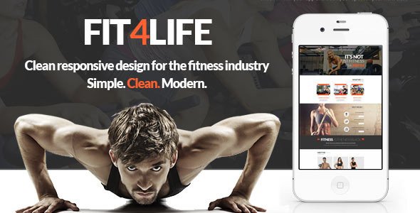 Fit4Life - Gym & Fitness PSD Template
 TFx
