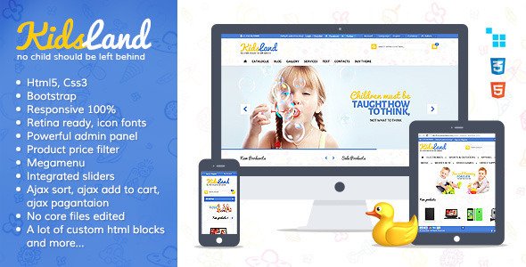 Kids Land - CS-Cart Children Store Theme
 TFx