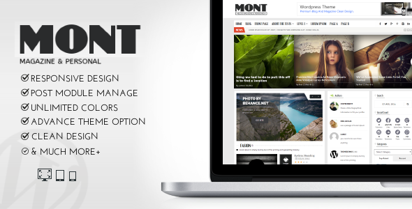 MONT - WP Theme Magazine & Personals
 TFx