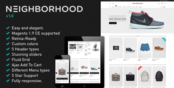 Neighborhood - Ultimate Responsive Magento Theme
 TFx