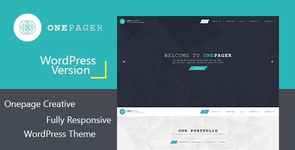 Onepager - Responsive One Page Wordpress Theme
 TFx