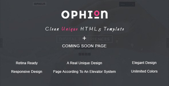 Ophion - Clean Unique HTML5 Template
 TFx