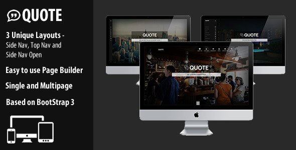 Quote - Responsive Multi Purpose Theme
 TFx