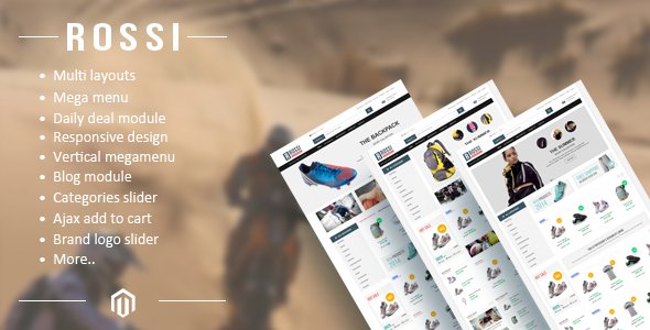 ROSSI - Responsive Magento Theme
 TFx Magento