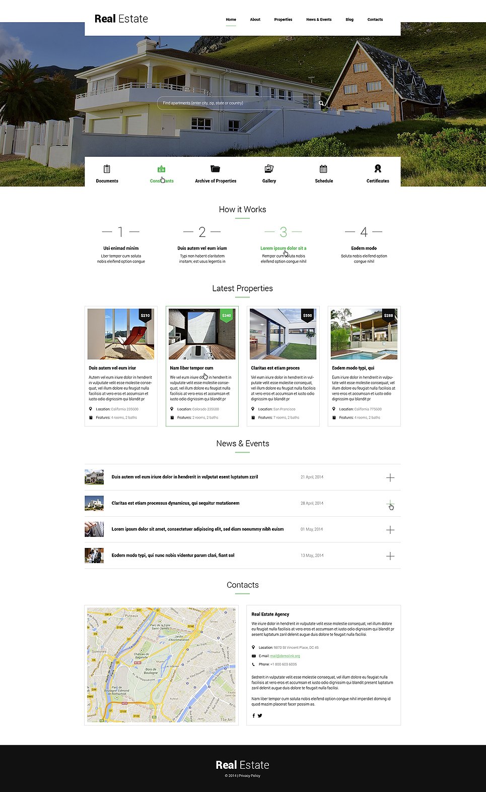 Renting Apartments WordPress Theme TMT