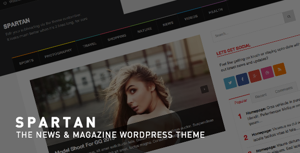 Spartan - News, Blog, Magazine WordPress Theme
 TFx
