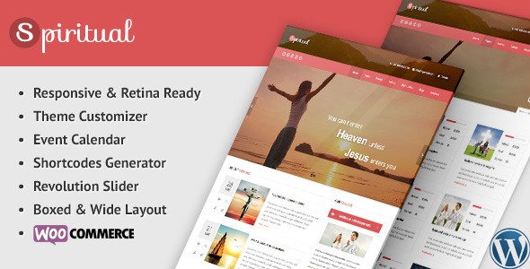Spiritual - Church WordPress Theme (Responsive)
 TFx