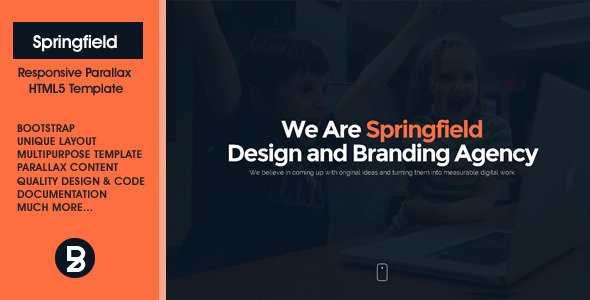 Springfield - Responsive HTML5 Parallax Theme
 TFx