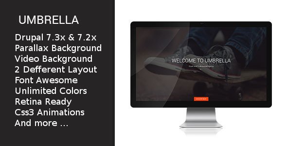 Umbrella - One Page Drupal Theme
 TFx Drupal