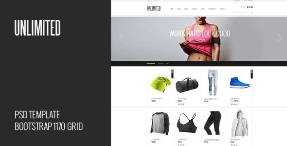 Unlimited - eCommerce PSD Template
 TFx