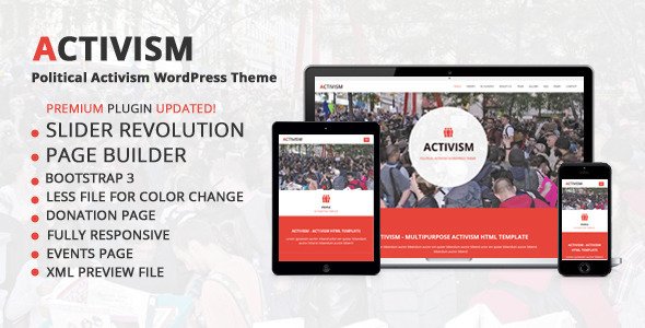 Activism - Political Activism WordPress Theme
 TFx