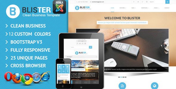 BLISTER Joomla Clean & Business Site Template
 TFx