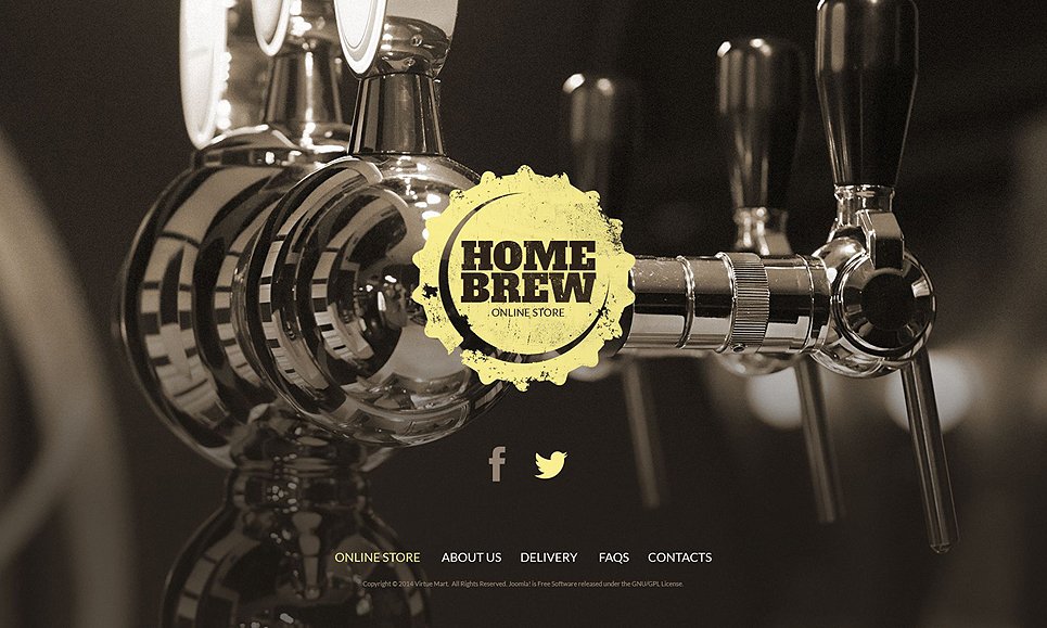 Beer and Supplies VirtueMart Template TMT