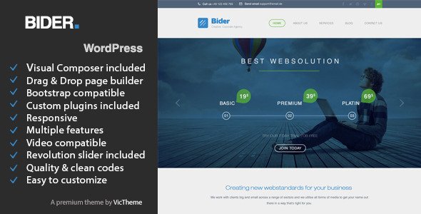 Bider - Multipurpose Business WordPress Theme
 TFx