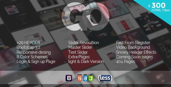 GO |  Responsive Multipurpose One-Page HTML
 TFx
