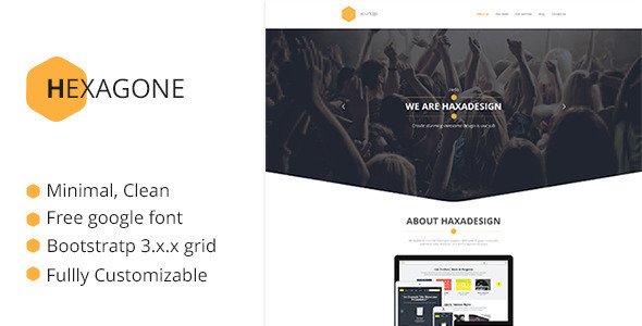 Hexagone - One Page Multi-Purpose Template
 TFx