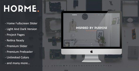 Horme - Clean One Page HTML5 Template
 TFx