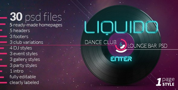 Liquido - Dance and Night Club Theme
 TFx