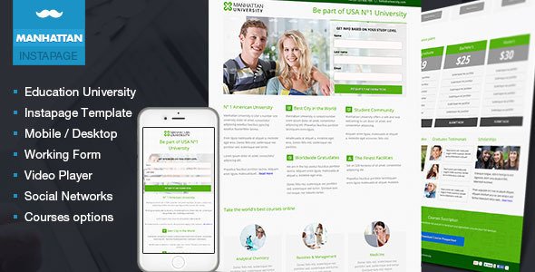 Manhattan eCourse sign-up Instapage
 TFx