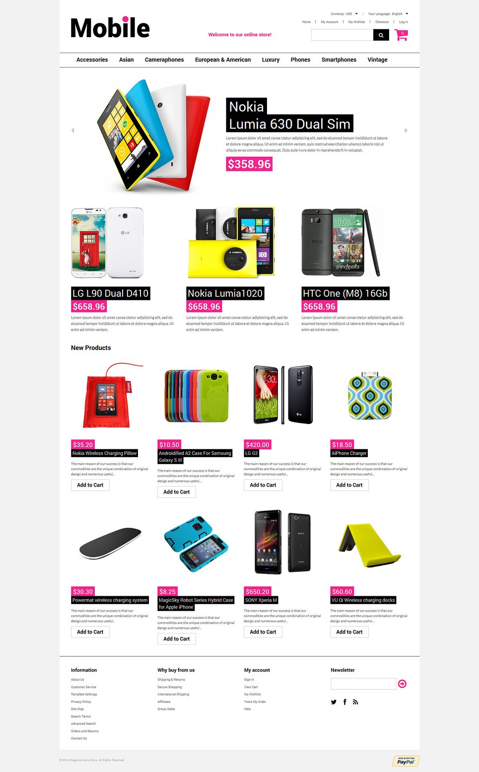 Mobile Stuff Magento Theme TMT