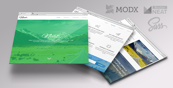 Neat - Lightweight MODX with Sass & Bourbon Neat
 TFx