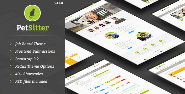 PetSitter - Job Board Responsive WordPress Theme
 TFx