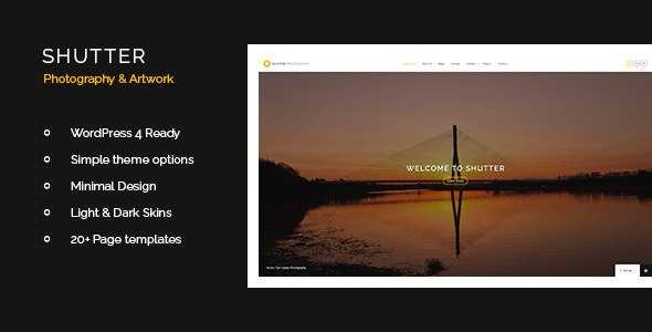 Shutter - Photography & Art WordPress Theme
 TFx