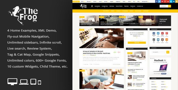 The Frog = Creative News/Blog Magazine WP Theme
 TFx