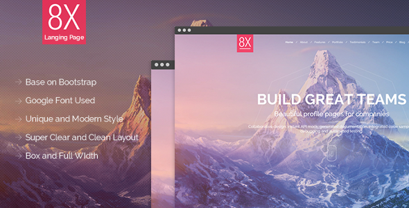 8X Super Landing Page
 TFx LandingPages