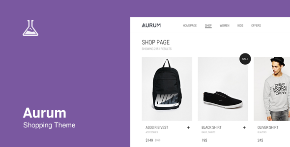 Aurum - Minimalist Shopping Theme
 TFx