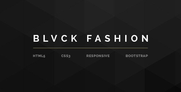 BLVCK - Fashion Multipurpose eCommerce HTML5
 TFx