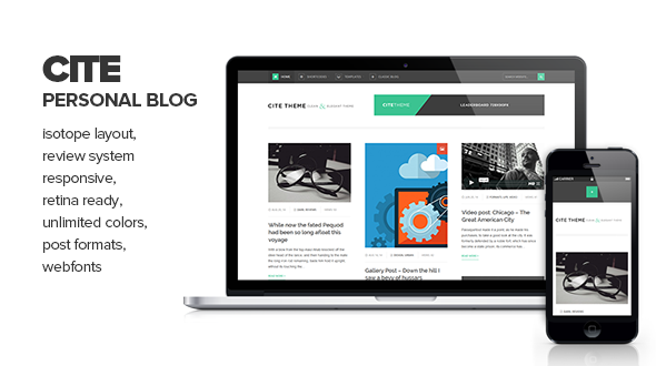 Cite - Clean & Elegant Personal Blogging Theme
 TFx