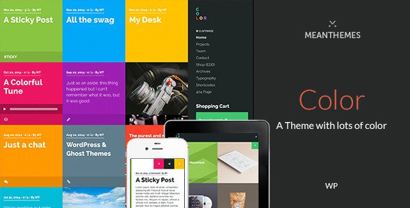Color: A Blog & Portfolio Theme with lots of color
 TFx