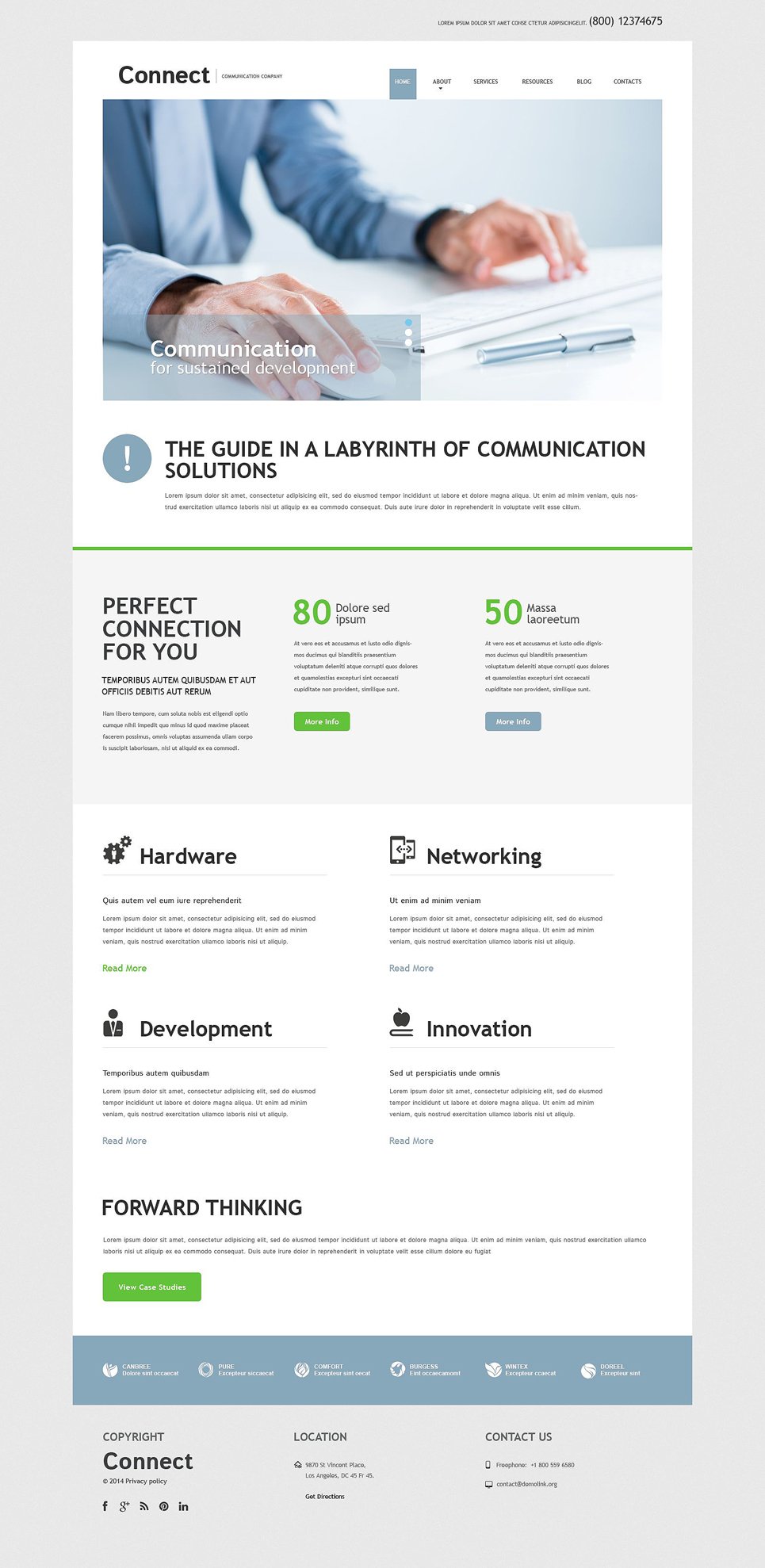 Communication Services Joomla Template TMT