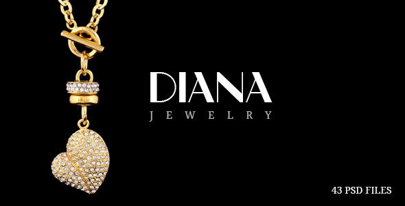 Diana - Creative Jewelry PSD Template
 TFx
