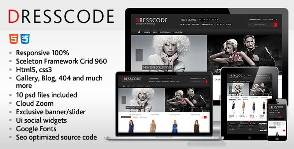 Dresscode - Responsive HTML Template
 TFx