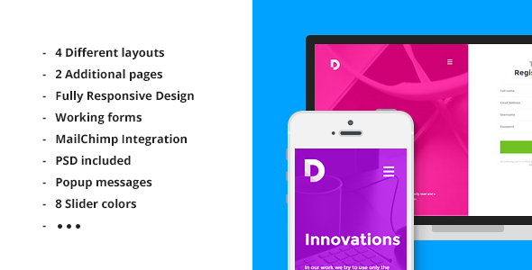 Duos - Multipurpose HTML5 Landing Page
 TFx