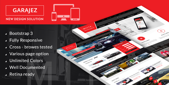 GARAJEZ professional multi-purpose HTML5 template 
 TFx
