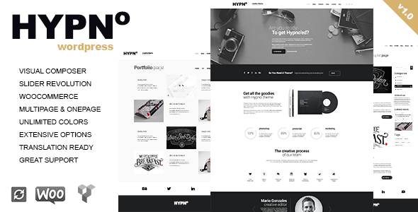 Hypno - Modern, Responsive Wordpress Theme
 TFx