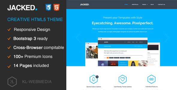 Jacked - Creative HTML5 Theme
 TFx SiteTemplates