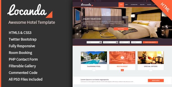 Locanda - Responsive Hotel Template
 TFx