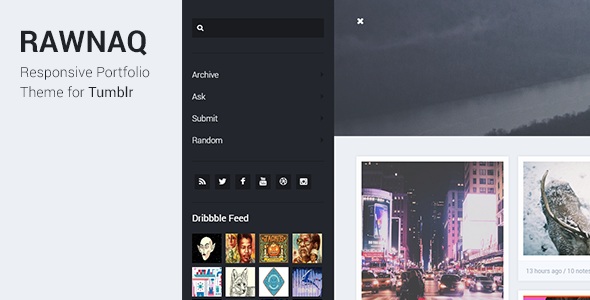 Rawnaq - Responsive Portfolio Theme For Tumblr
 TFx