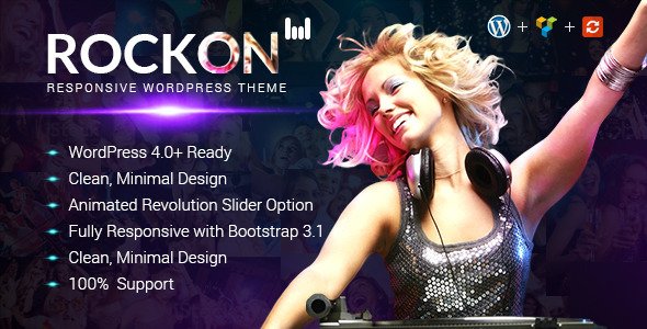 Rockon Responsive WordPress Theme
 TFx