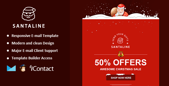 Santaline - Responsive Email + Themebuilder Access
 TFx