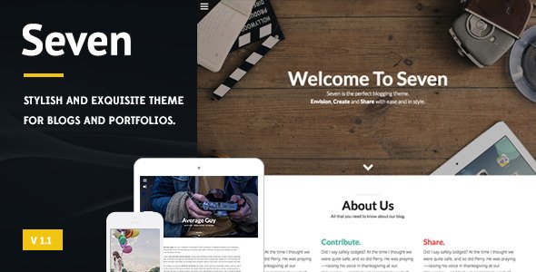 Seven - Stylish WordPress Theme
 TFx WordPress