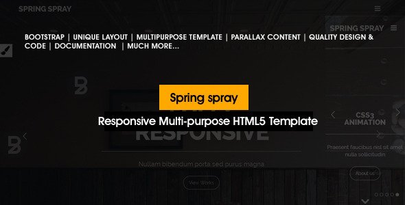 Springspray - Multipurpose HTML5 Template
 TFx