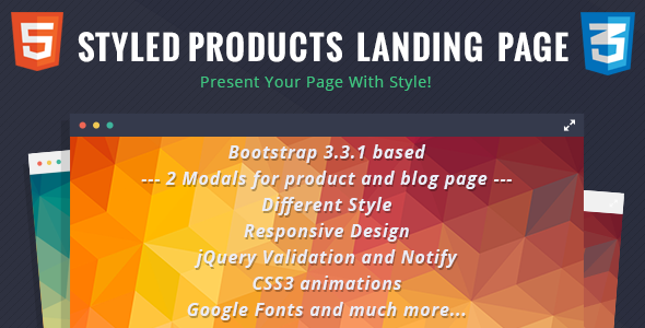 Styled Products Landing Page
 TFx LandingPages