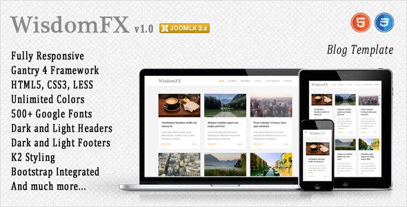 WisdomFX - Responsive Joomla Template
 TFx