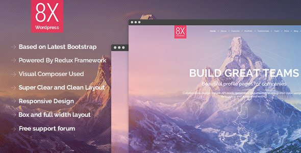 8X - Creative Multi-Purpose Wordpress Theme
 TFx